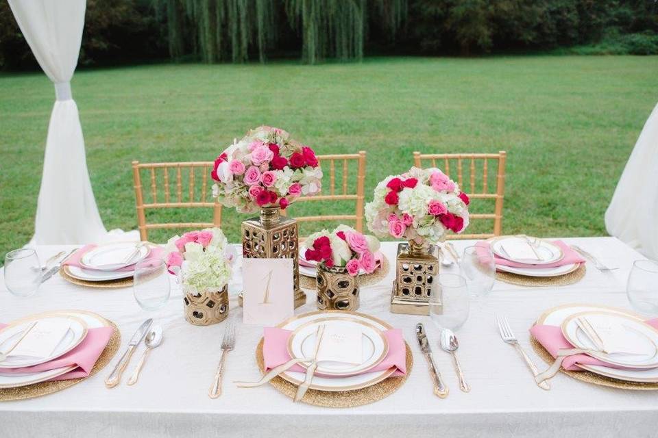 Pink reception theme