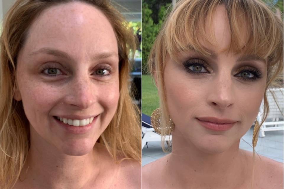 Bridal party smokey look