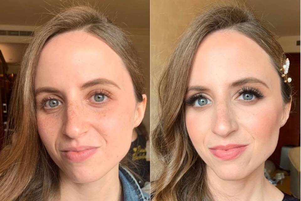 Bridesmaid makeup look