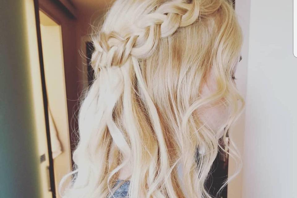 Romantic wedding hair - Top Knot Bridal