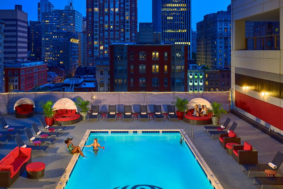 Rooftop swimming pool