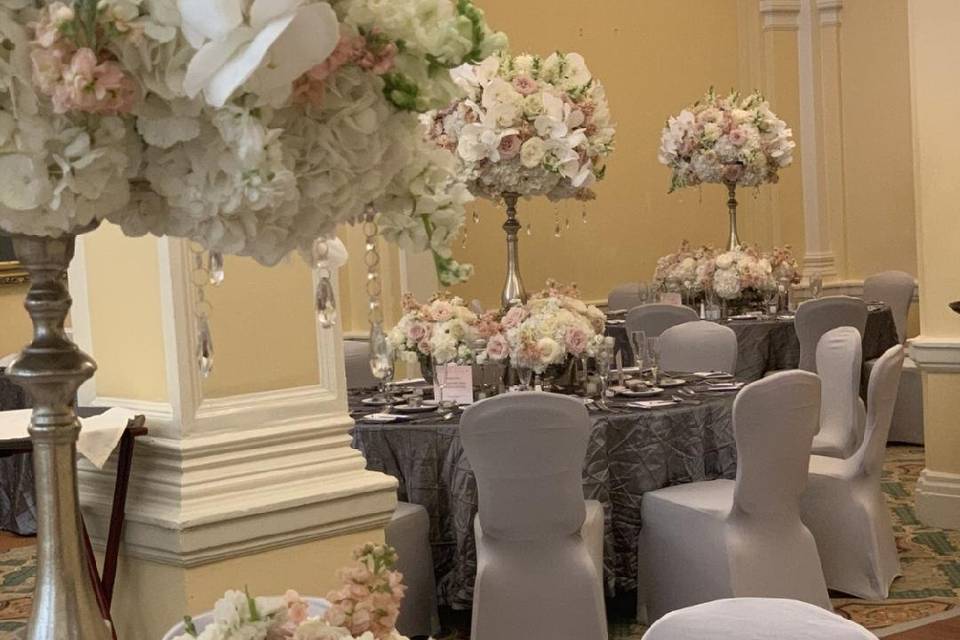 Blush Centerpieces