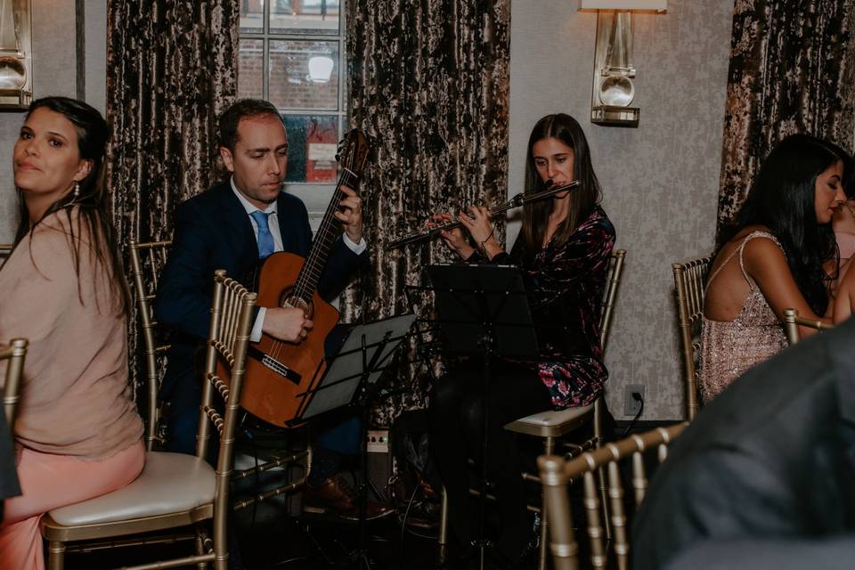 Playing at a wedding reception