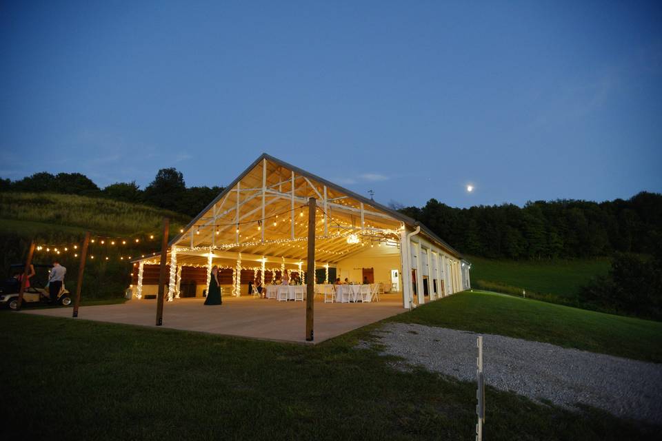 Sunset Pavilion at Night