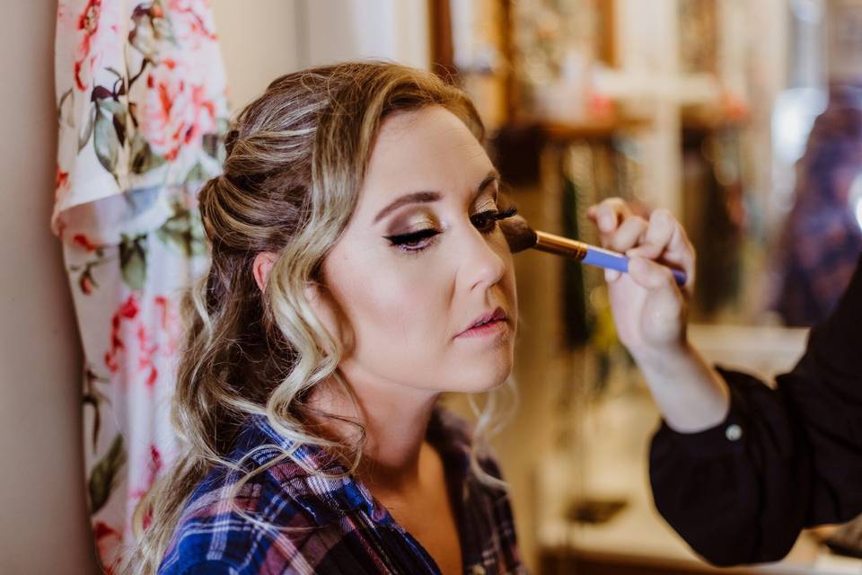 Professional makeup styling