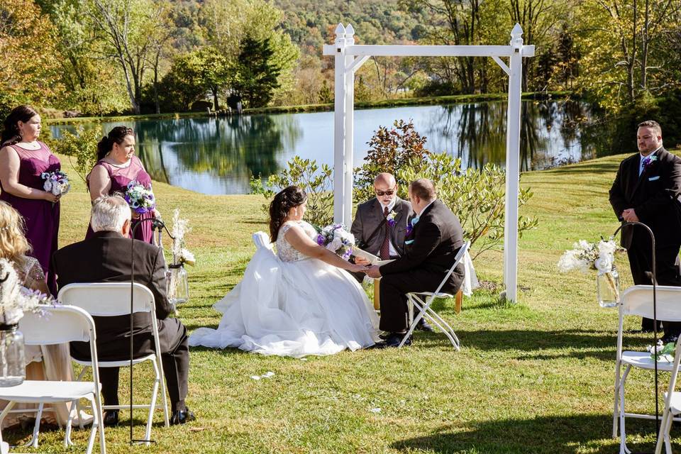 Waterside wedding