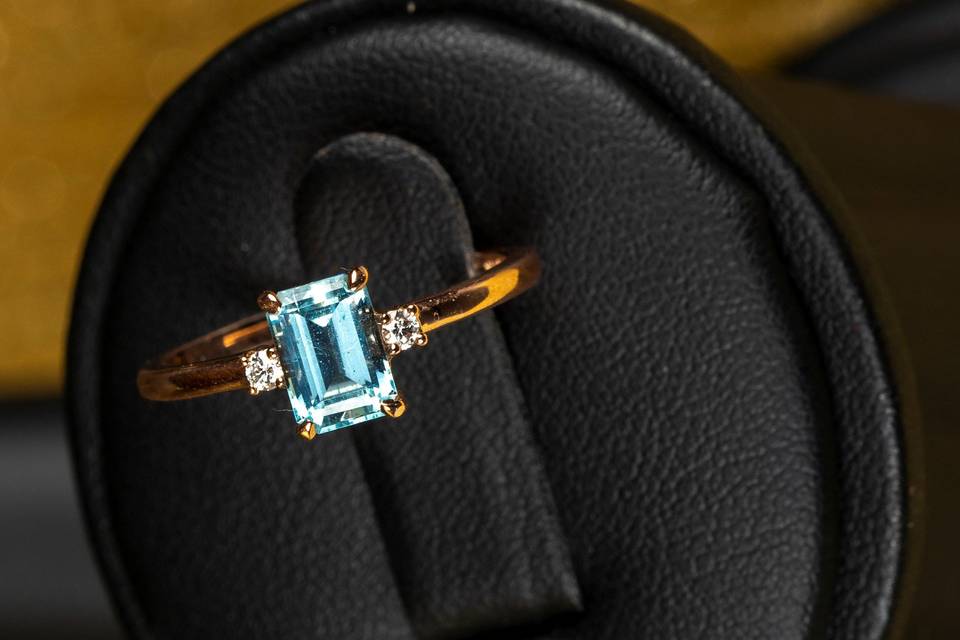 AA Aquamarine ring