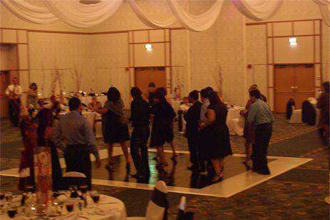 Guests dancing