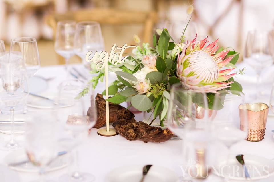 Protea centerpiece