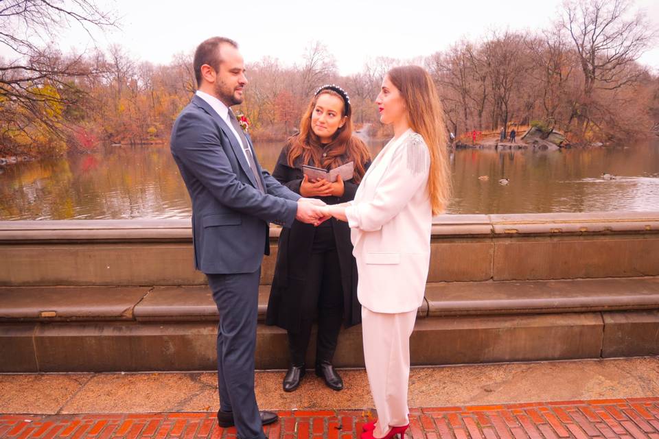 Bethesda Fountain Elopement