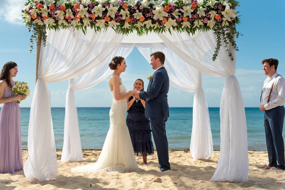 Cozumel beach wedding