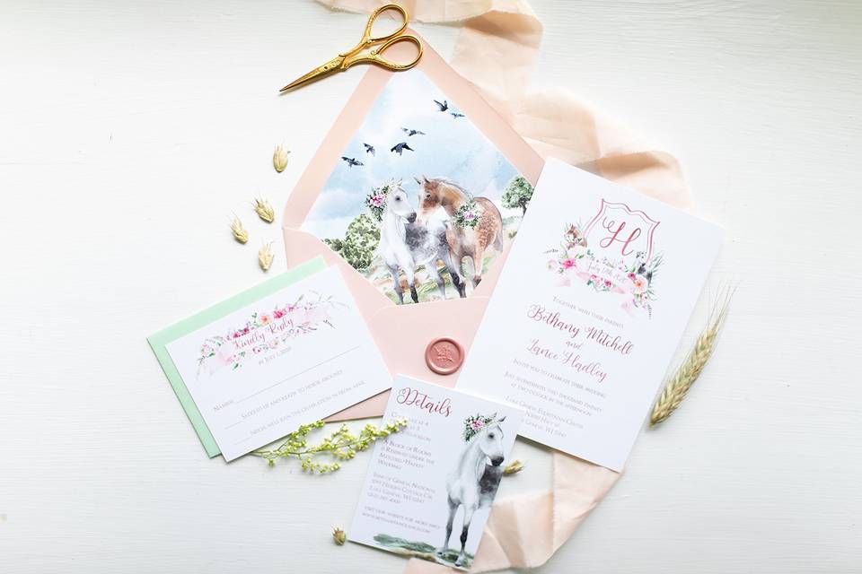 Equestrian Themed Invitations