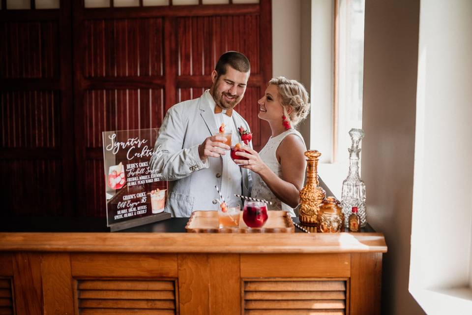 Custom Signature Cocktail Sign