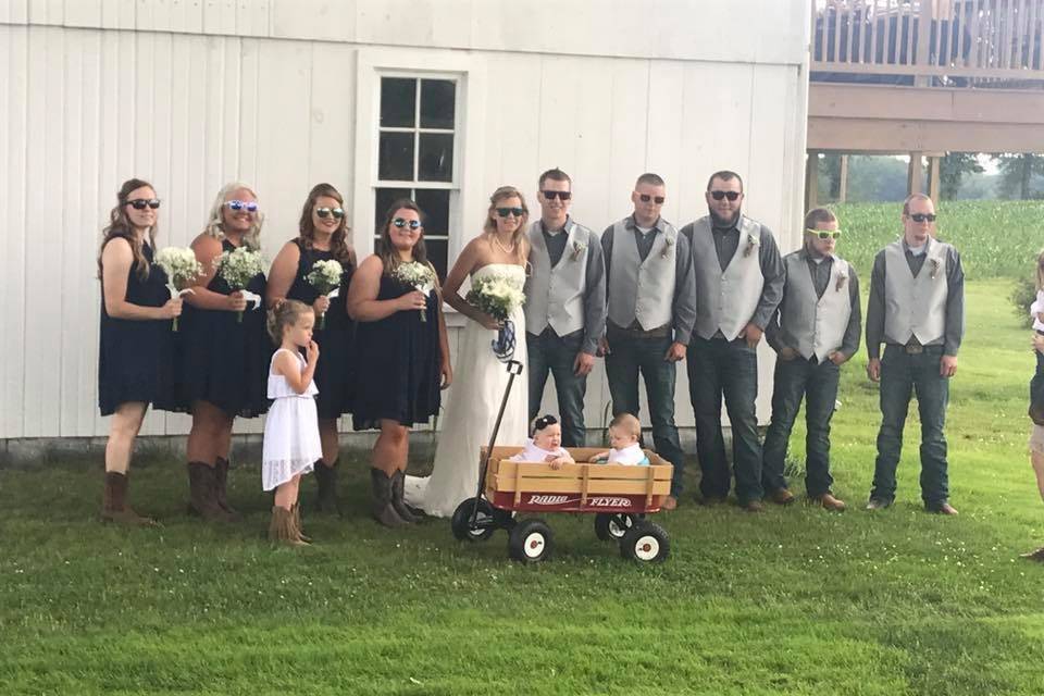 Wedding group photo