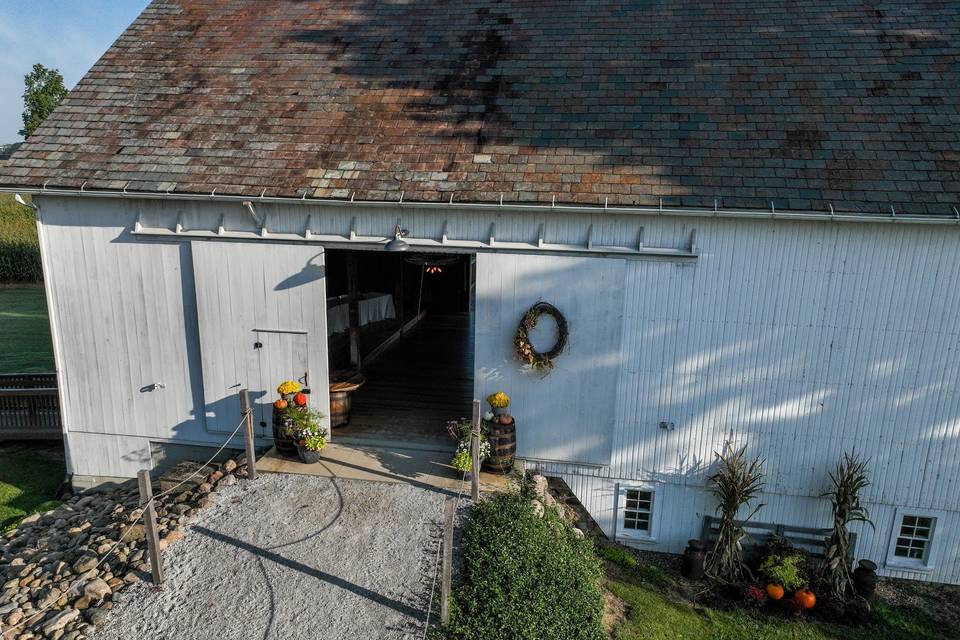 The Barn as the Crow sees it