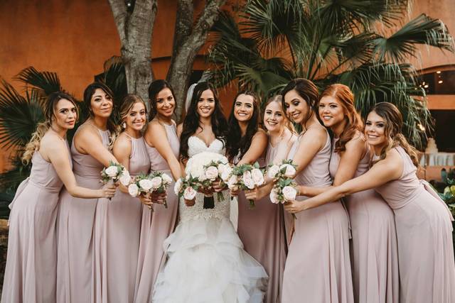 Bride and Bridesmaids