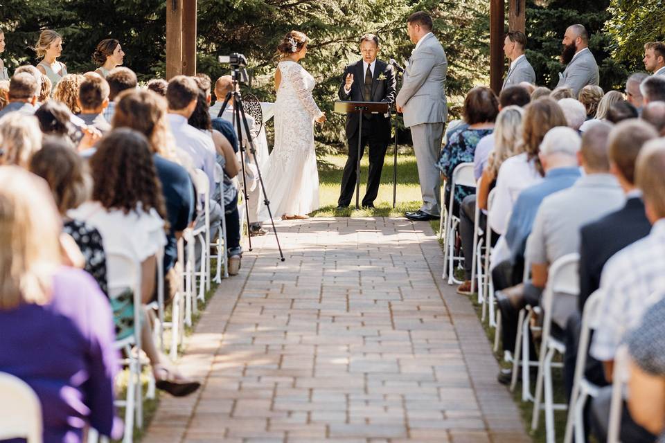 Ballroom Pergola Ceremony