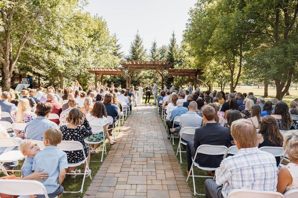 Ballroom Pergola Ceremony