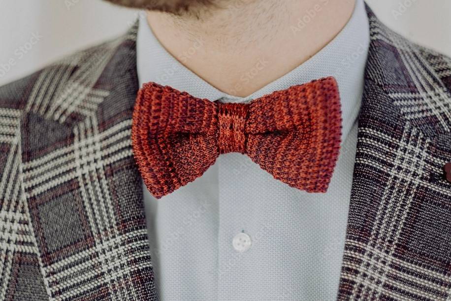 Textured bow tie