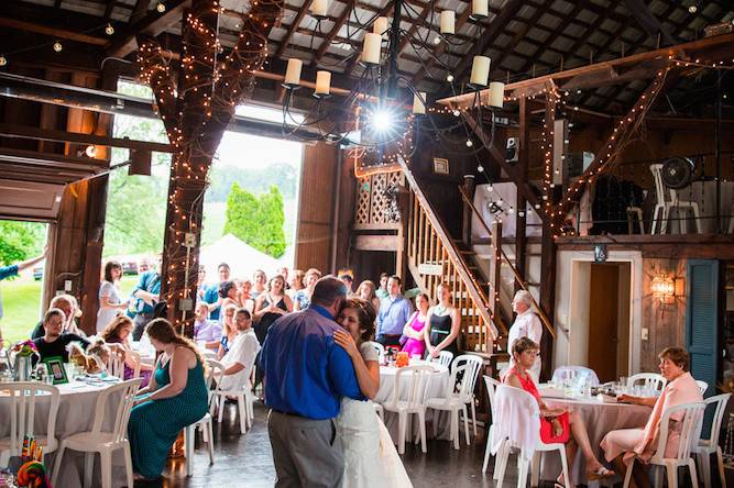 First dance in the barn