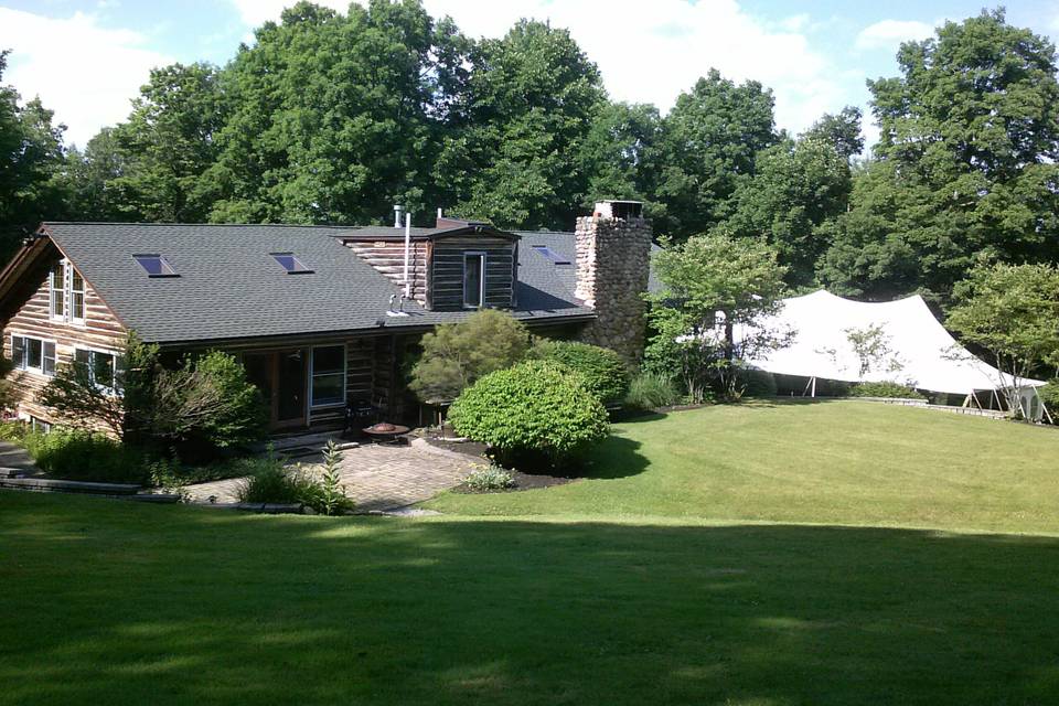 Side Yard Overlooking Tent