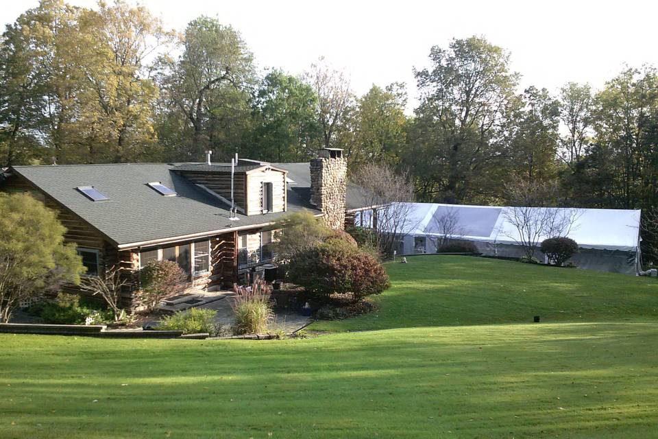 Side Yard Overlooking Tent