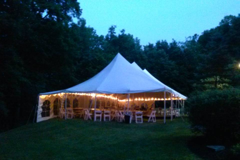 Night Smaller Tent Wedding