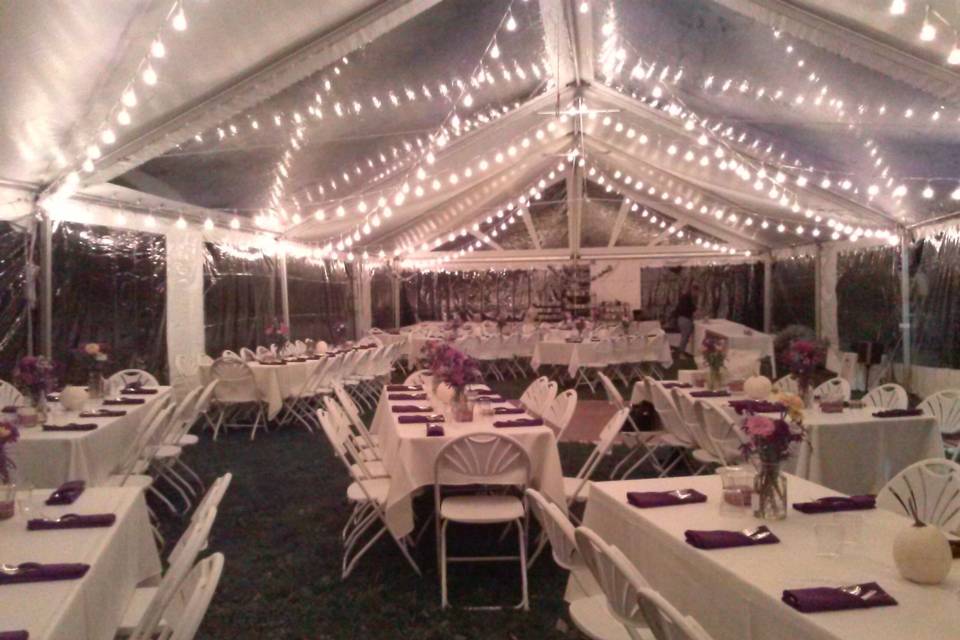 Night Tent Wedding