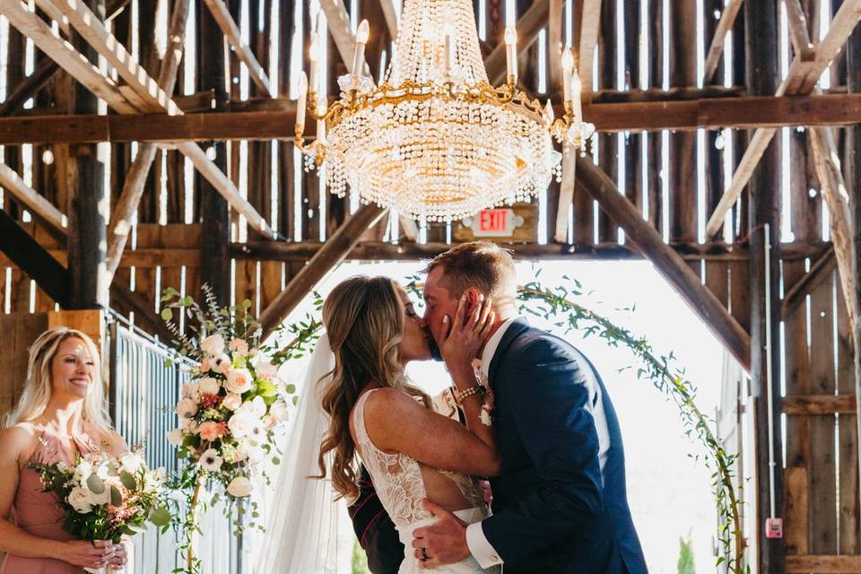 Kissing under the Chandelier