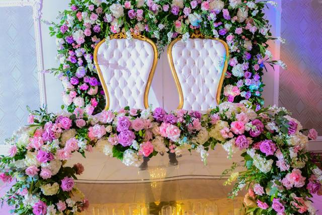 Bride and groom table