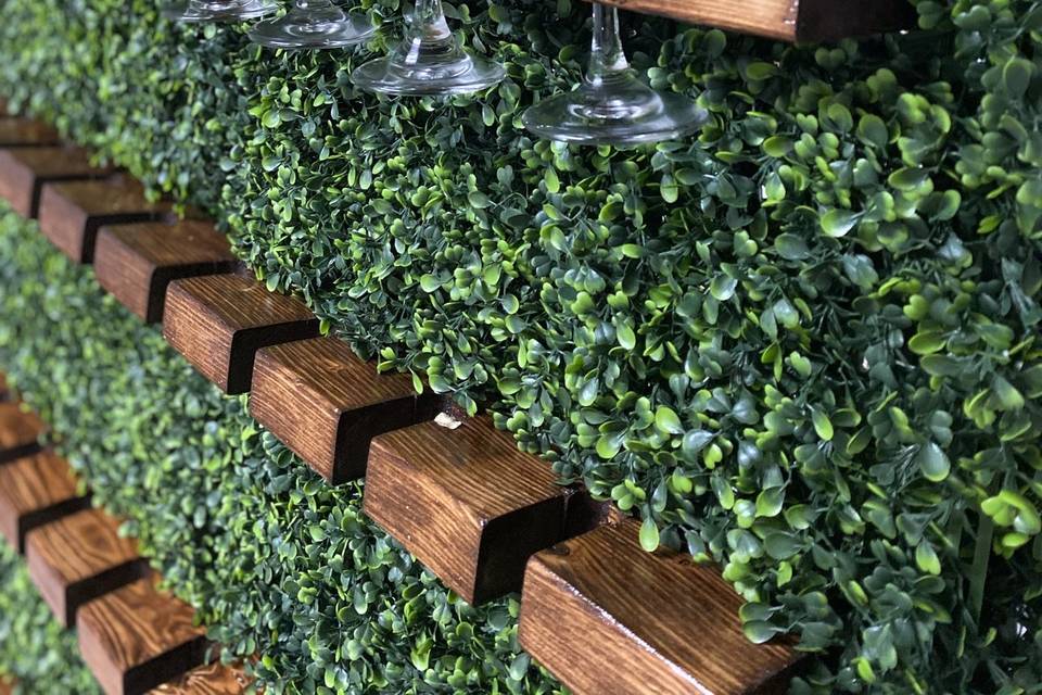 Boxwood Champagne Wall