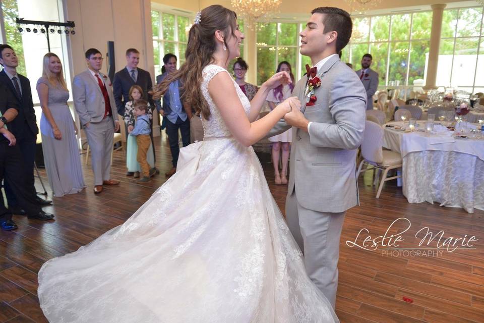 First dance as newlyweds