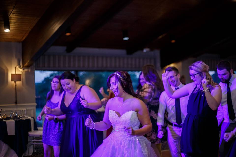 Bride and her ladies