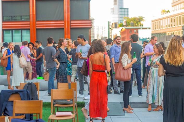Rooftop Mingling
