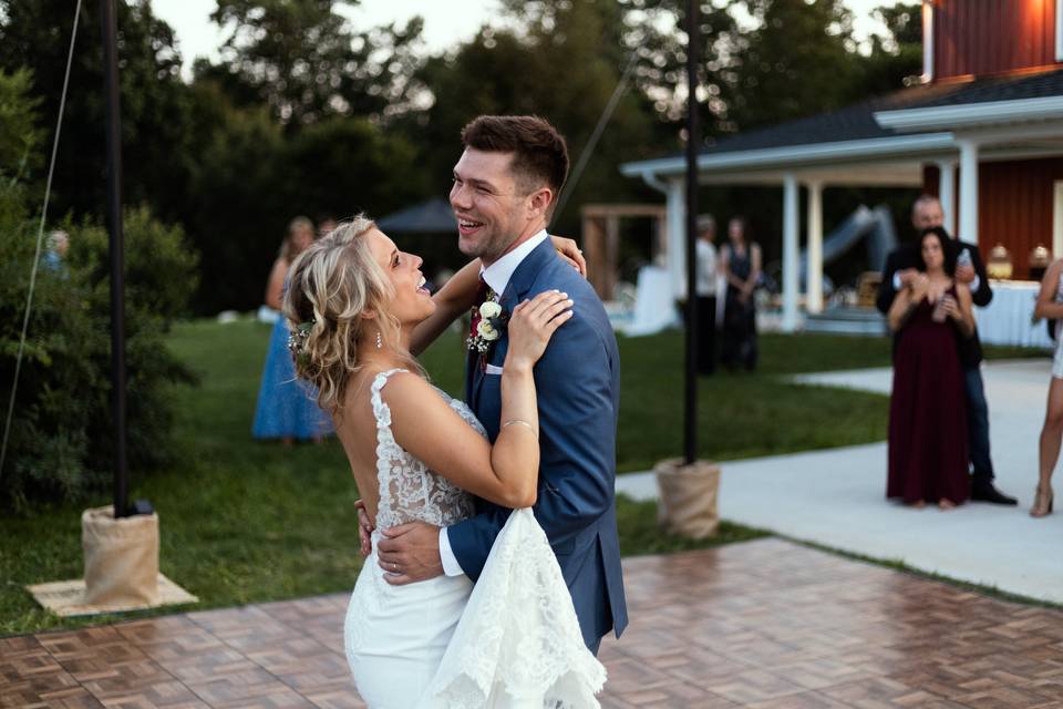 First dance giggles