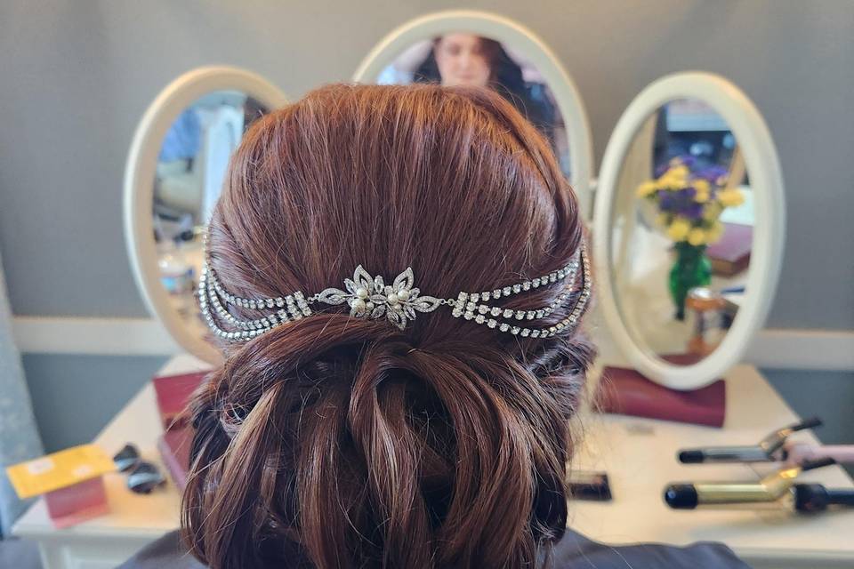 Updo with some sparkle