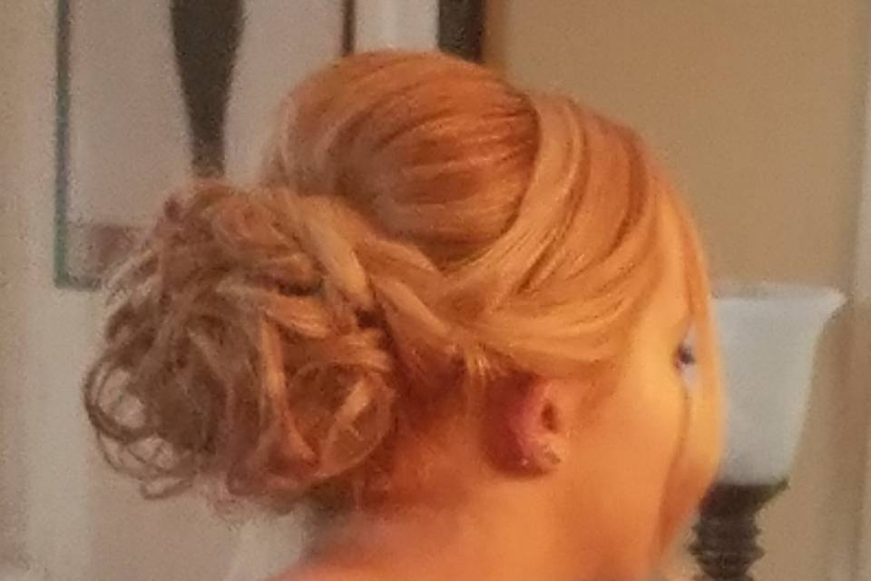 Updo with a braid