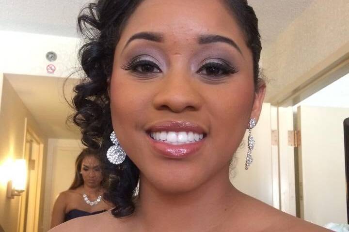 Bridesmaid style, front view