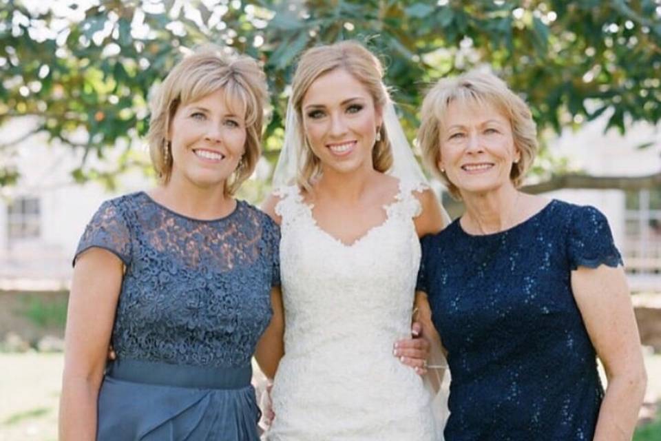 Bride, MOB & Grandmother