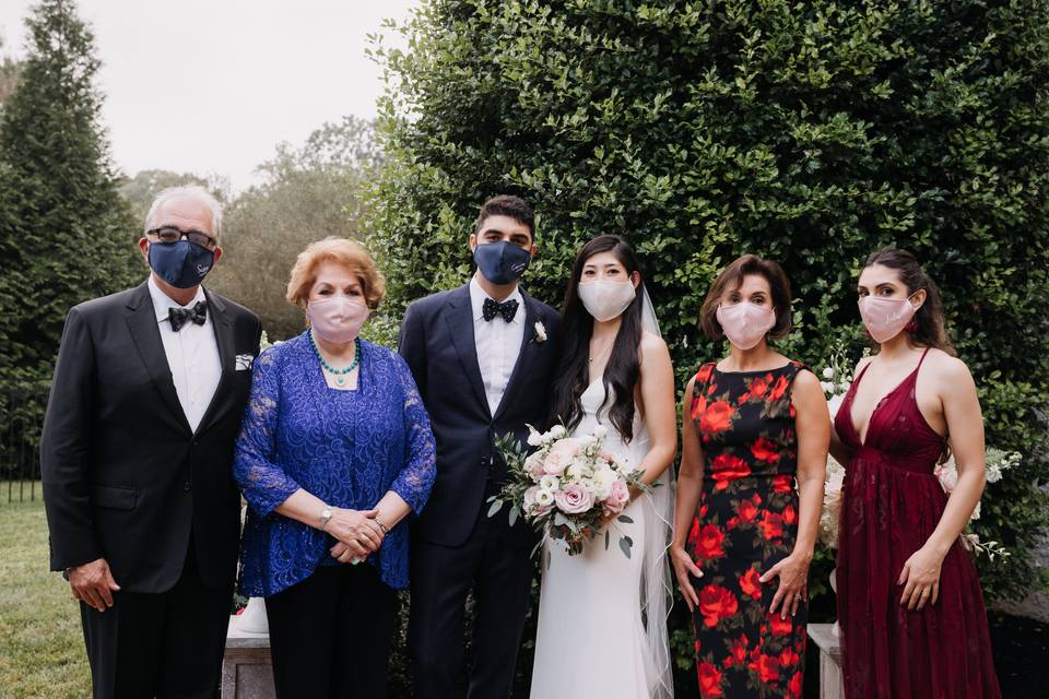 Masks on - check, wedding