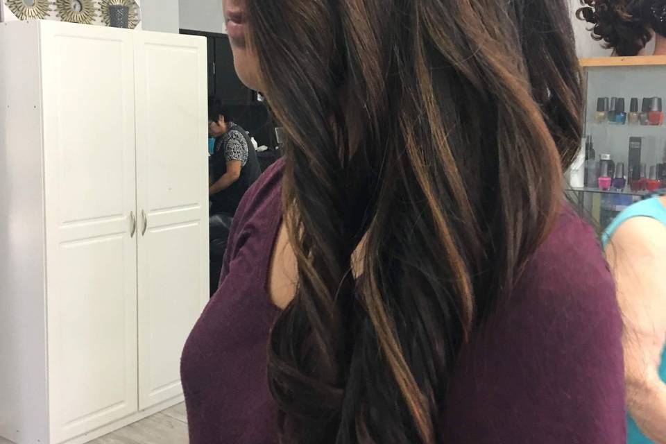 Beachy waves with highlights