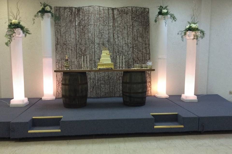 Wedding ceremony area