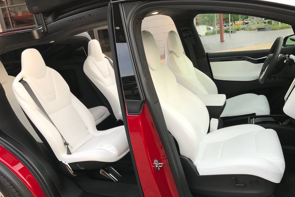Side angle of white interior