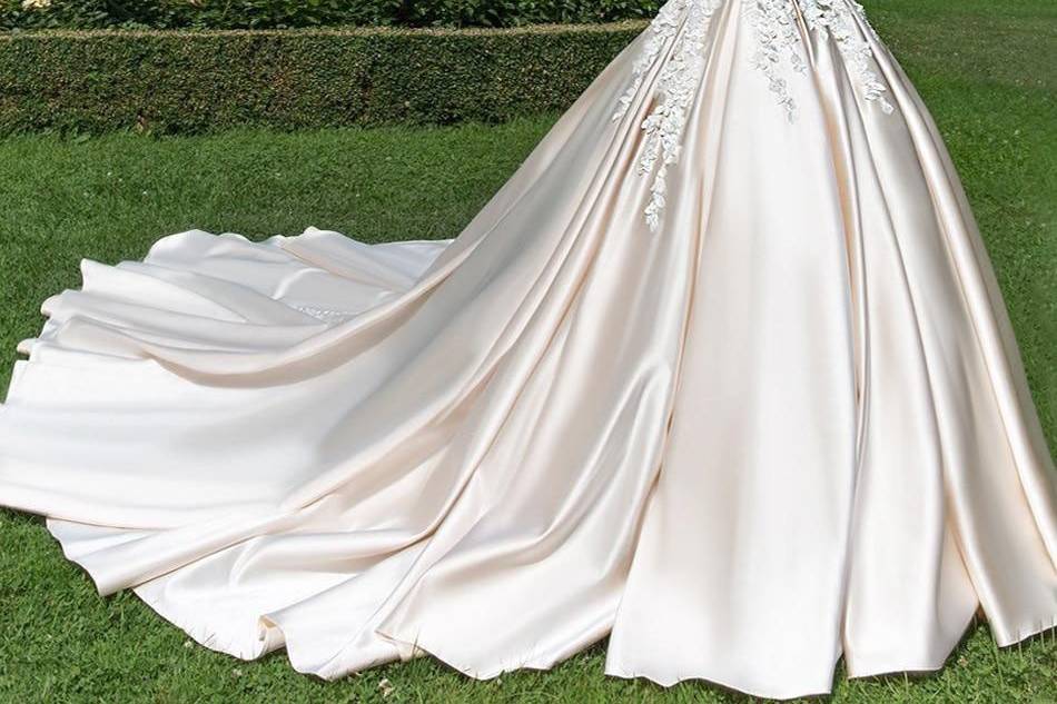 Soft Satin Wedding Dress