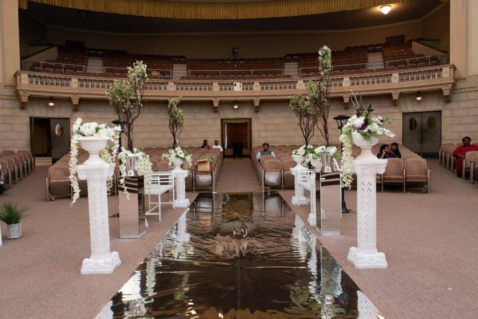 Central Park ceremony aisle