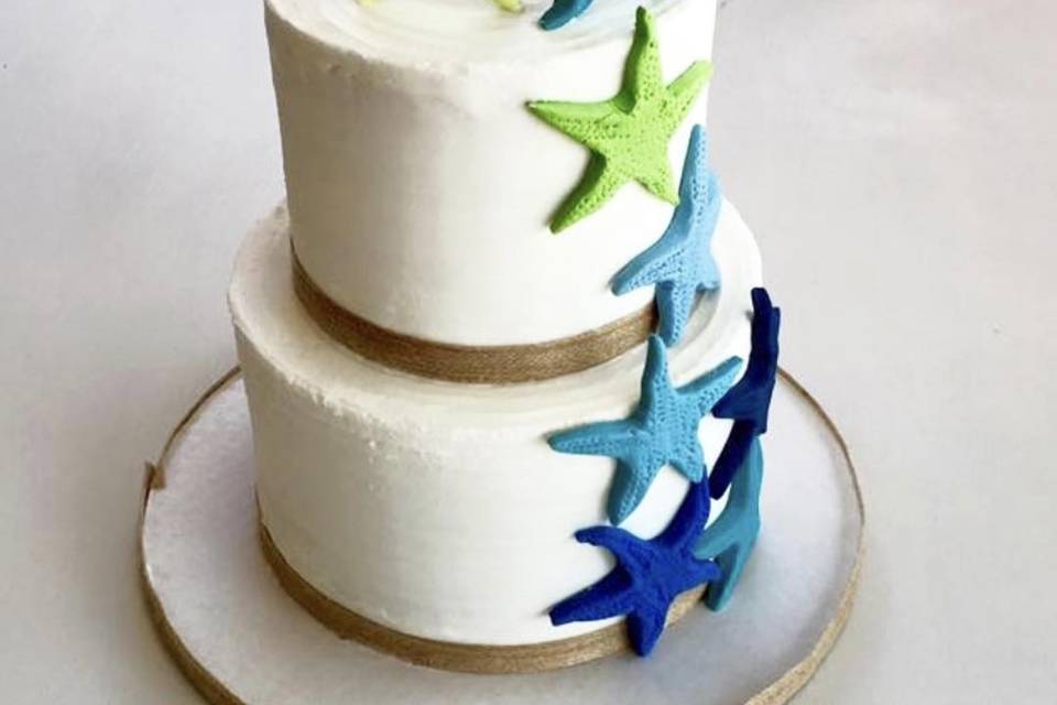 Beach Wedding Cake