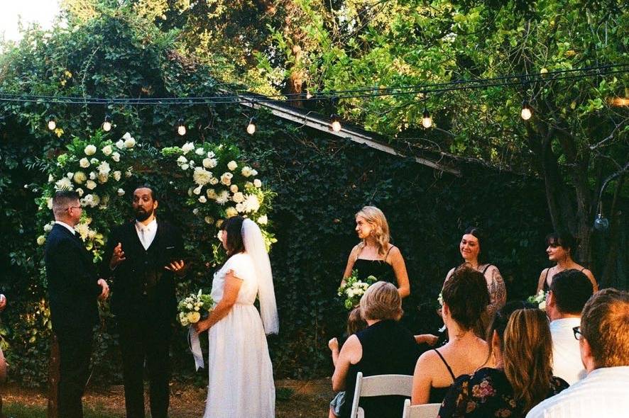 Backyard wedding