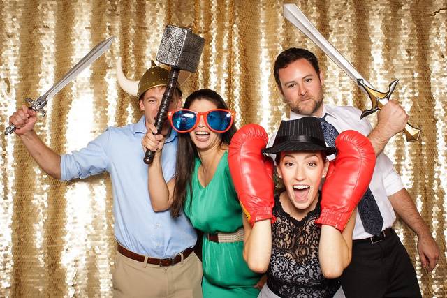 Group photo with props