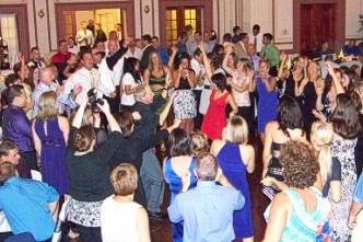 This is still one of my all-time favorite dance floor photos. As you can see, the dance floor was PACKED! So much FUN at a wedding in Erie, PA!