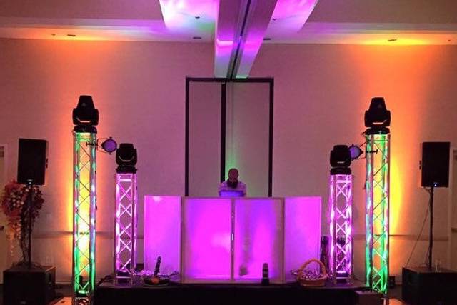 The dj's station